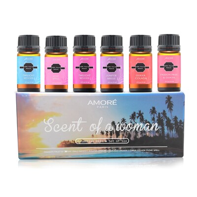 Extreme Fit Womens Handheld Essential Oil, Assorted Scents, 10ml, 6/Set (AM-6KUAEOS)