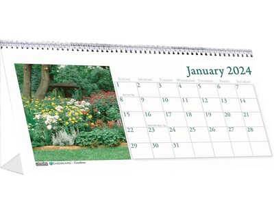 2024 House of Doolittle Gardens 8.25 x 4.25 Monthly Desk Tent Calendar (309-24)