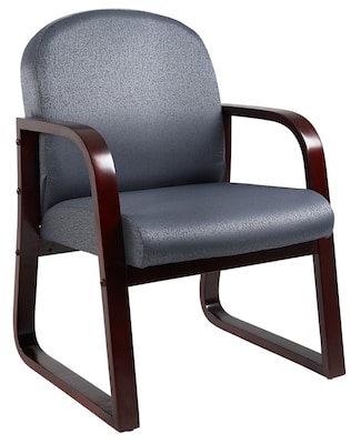 Boss® B9570 Grey/Mahogany Guest Armchair