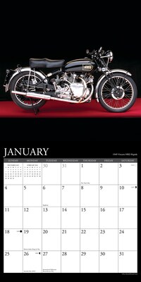 2026 Willow Creek Classic Motorcycles 12" x 12" Monthly Wall Calendar (50750)