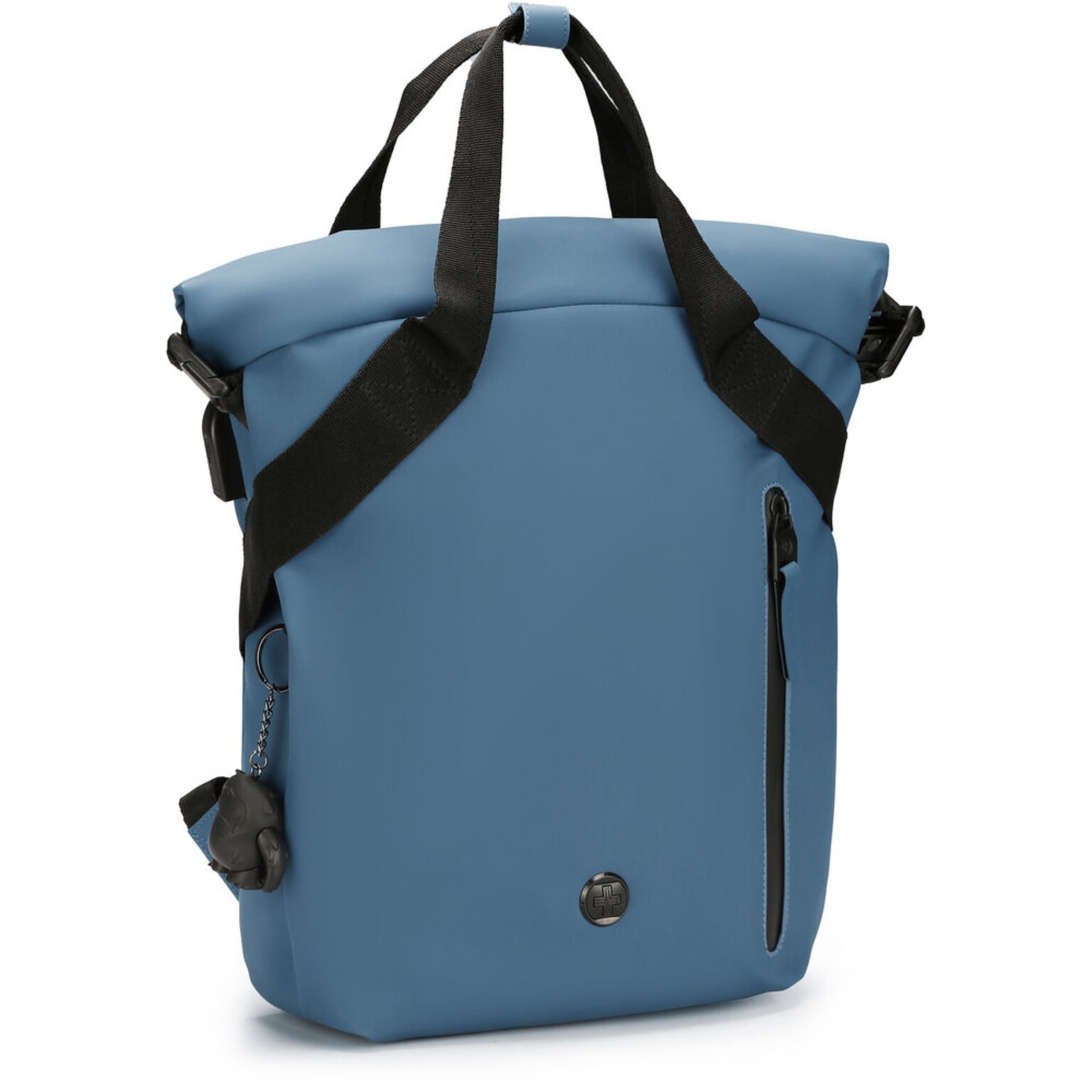 SwissDigital LAMONE Rolltop Laptop Compatible Backpack, Medium, Dark Blue (SD1686-16)