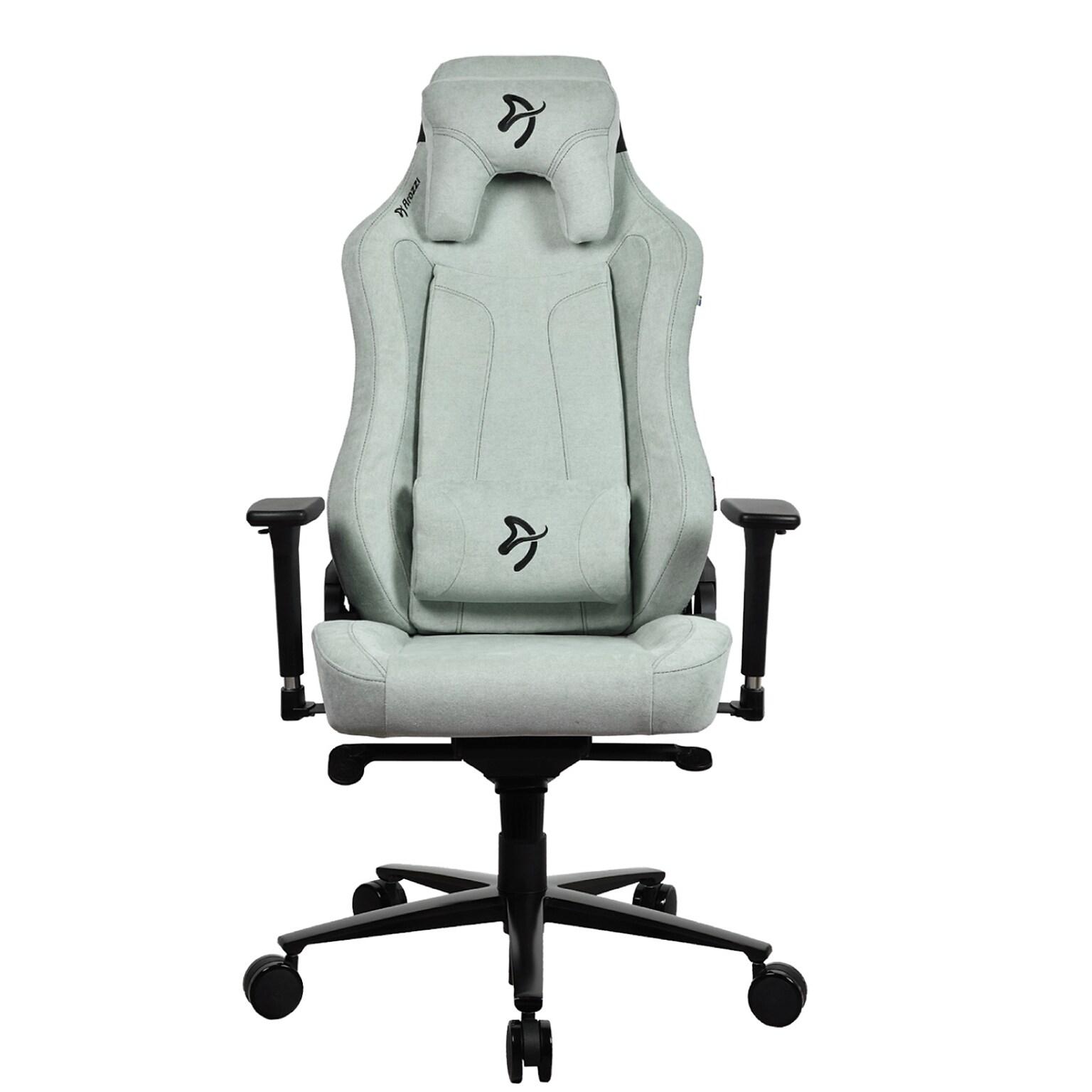 Arozzi Vernazza SoftFabric Ergonomic Racing Gaming Chair, Pearl Green (VERNAZZA-SFB-PGN)