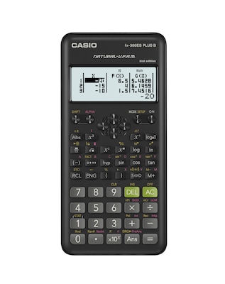 Casio fx-300ES PLUS 2nd Edition 16-Digit Battery Powered Scientific Calculator, Black (FX-300ESPLSB)