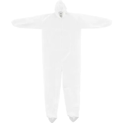 Global Industrial Disposable Microporous Coverall Elastic Hood & Boots WHT 3XL 25/Case (708191XXXL)