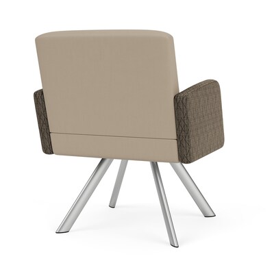 Lesro Willow Vinyl Lounge Chair, Patriot Plus Concrete/Adler Peppercorn (WL1101.SSV-02PPCN.03PPCN.04ADPN)