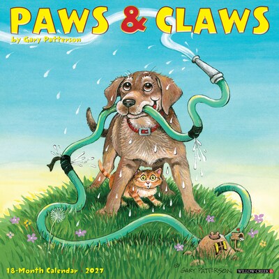 2027 Willow Creek Paws & Claws by Gary Patterson 12 x 12 Monthly Wall Calendar, Assorted Colors (61756)