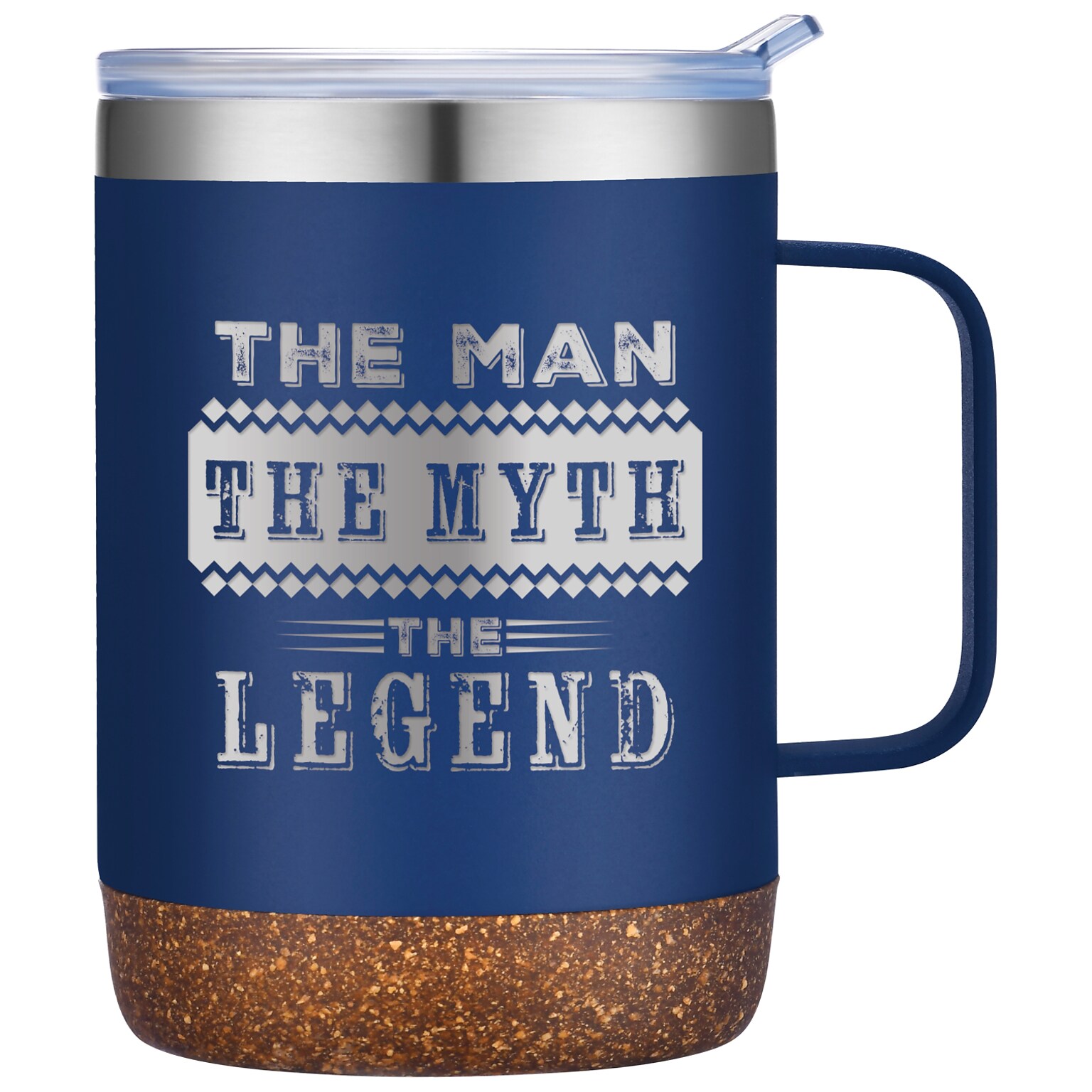 POD CORK BOTTOM STAINLESS MUG 12 OZ
