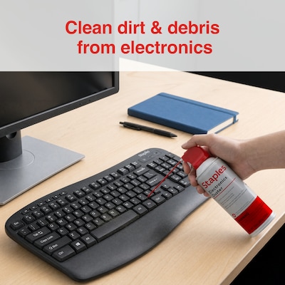 Staples®  Electronics Air Duster, 10 oz., 2/Pack (SPL10ENFR-2)