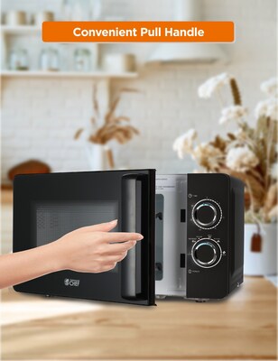 Commercial Chef 0.7 Cu. Ft. Countertop Microwave, Black (CHM7DBD)