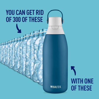 Brita Stainless Steel Filtered Water Bottle, 32 oz., Marina (36533)