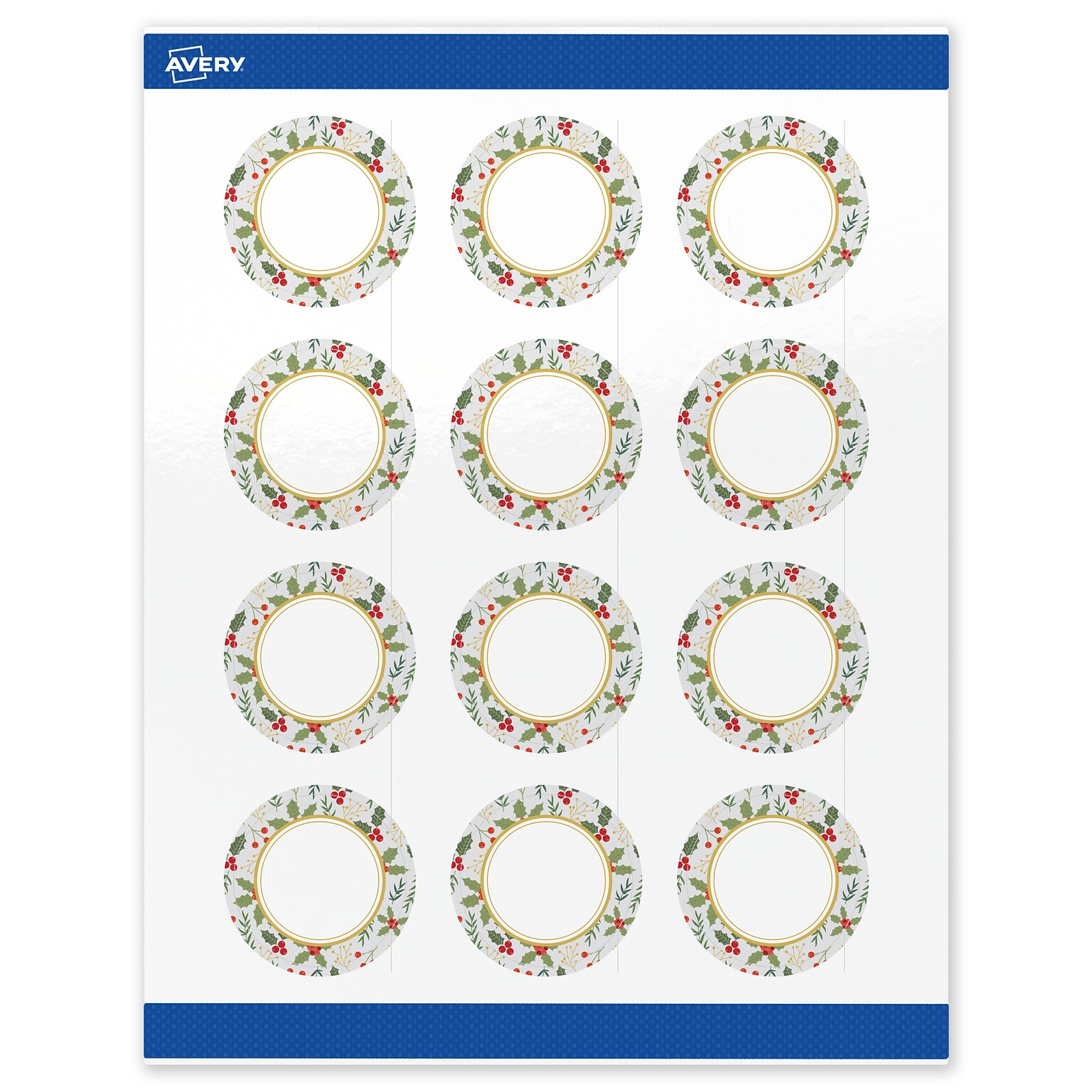 Avery Circle Multipurpose Labels, 2 Dia., White, 120/Pack (19479370464)