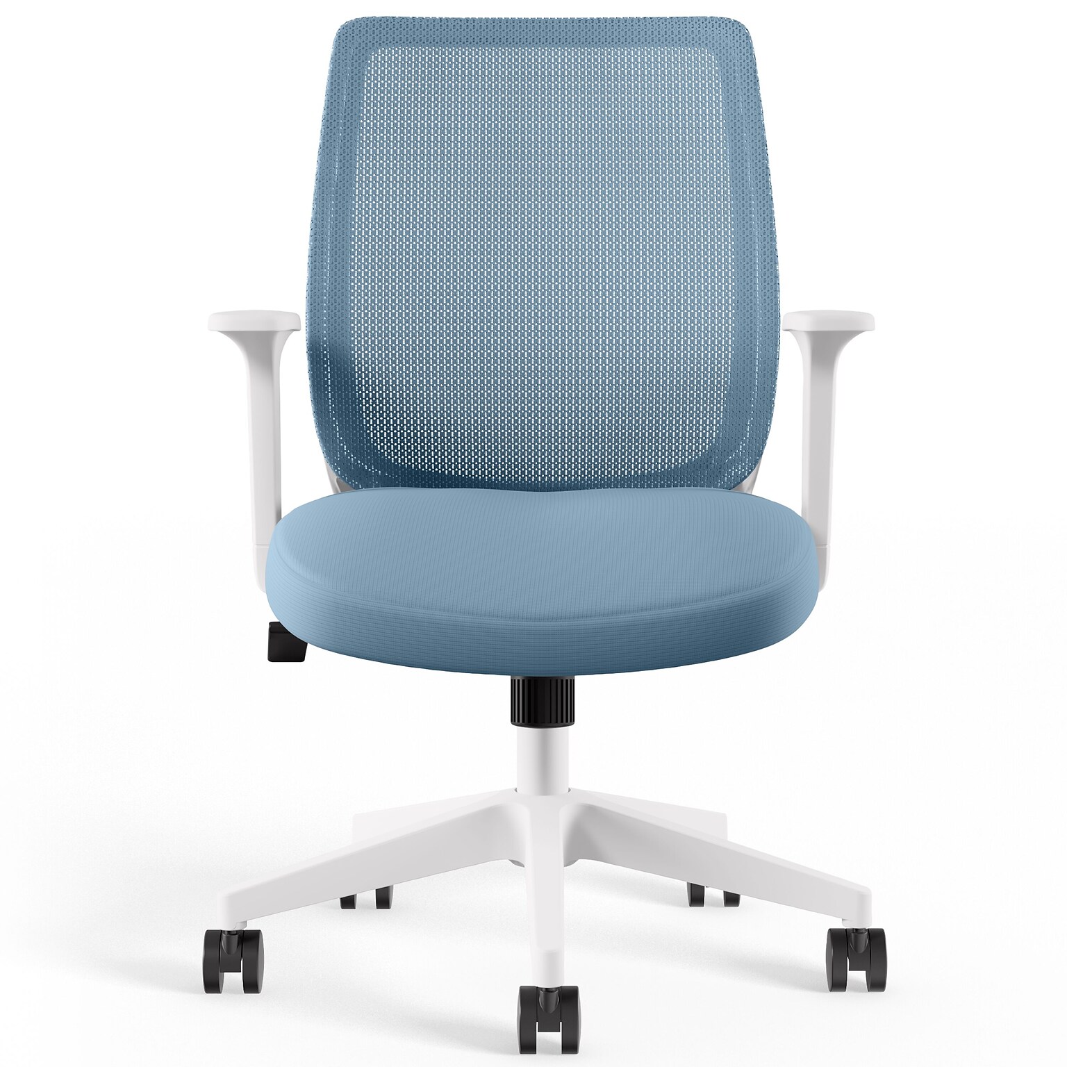 Staples Essentials Ergonomic Fabric Swivel Task Chair, Seafoam (UN60409)