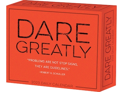 2023 Willow Creek Dare Greatly 5.4 x 6.2 Day-to-Day Calendar (28919)