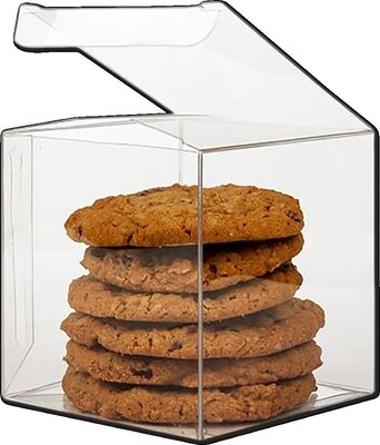 JAM Paper Clear Small Gift Boxes, 25/Pack (CB-PLB105)