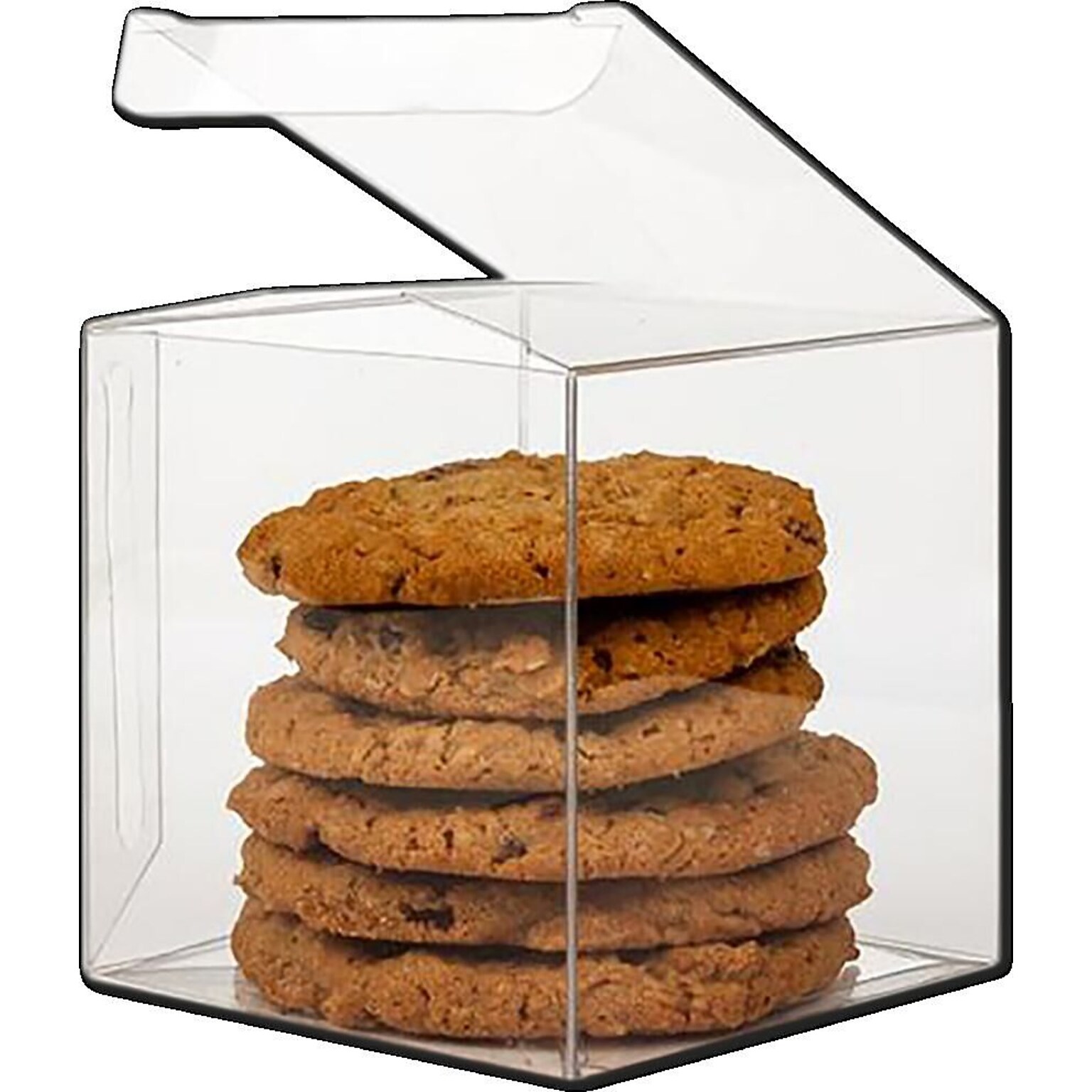 JAM Paper Clear Small Gift Boxes, 25/Pack (CB-PLB105)
