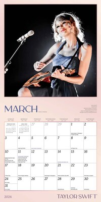 2024 BrownTrout Taylor Swift 7" x 14" Monthly Mini Wall Calendar (9781975466374)