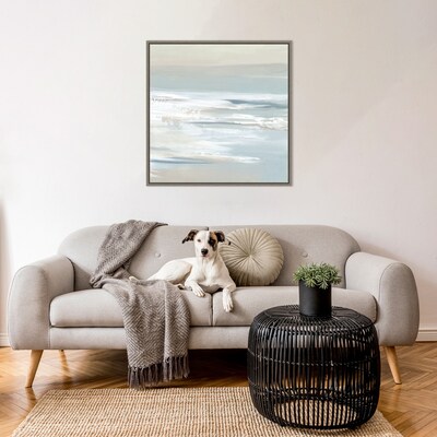 Amanti Art Shadows of the Sea I by Lera Framed Canvas Wall Art Print, 30 x 30 (A42678024568)