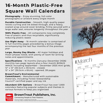2026 BrownTrout Colorado Wild & Scenic 12" x 12" Monthly Wall Calendar (9798330703005)