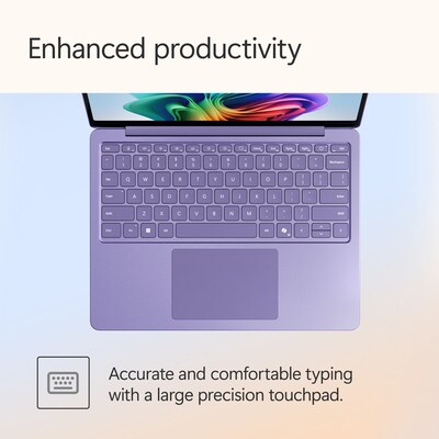 Microsoft Surface 13" Touchscreen Laptop, Copilot+ PC, Snapdragon X Plus, 16GB RAM, 512GB UFS, Windows 11, Violet (EP2-33426)