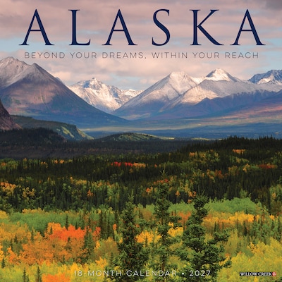 2027 Willow Creek Alaska 12 x 12 Monthly Wall Calendar, Assorted Colors (58671)