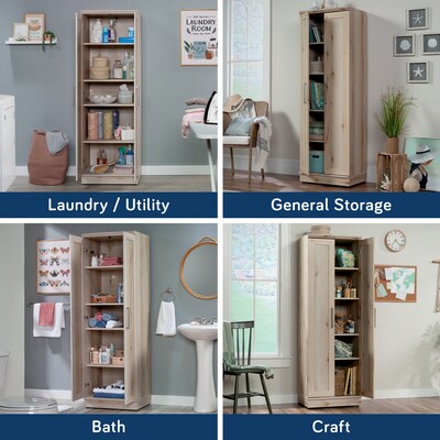 Sauder HomePlus 71"H Storage Cabinet with 5 Shelves, Pacific Maple (430334)
