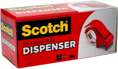 Scotch 1.88" Packing Tape Dispenser, Red (DP300RD)