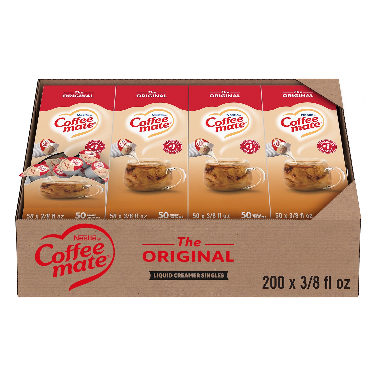 COFFEE-MATE Liquid Original Tubs 4 (50x.375floz) Case