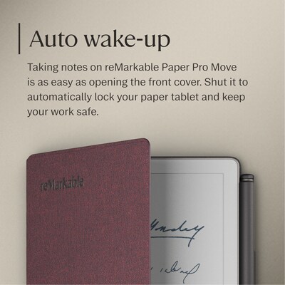 reMarkable Mosaic Weave Book Folio for 7.3" Paper Pro Move Paper Tablet, Burgundy (RM11A-1002NW)