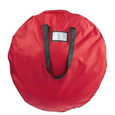 Tiny Tim Totes 36" Wreath Storage Bag, Red (83-DT5569)