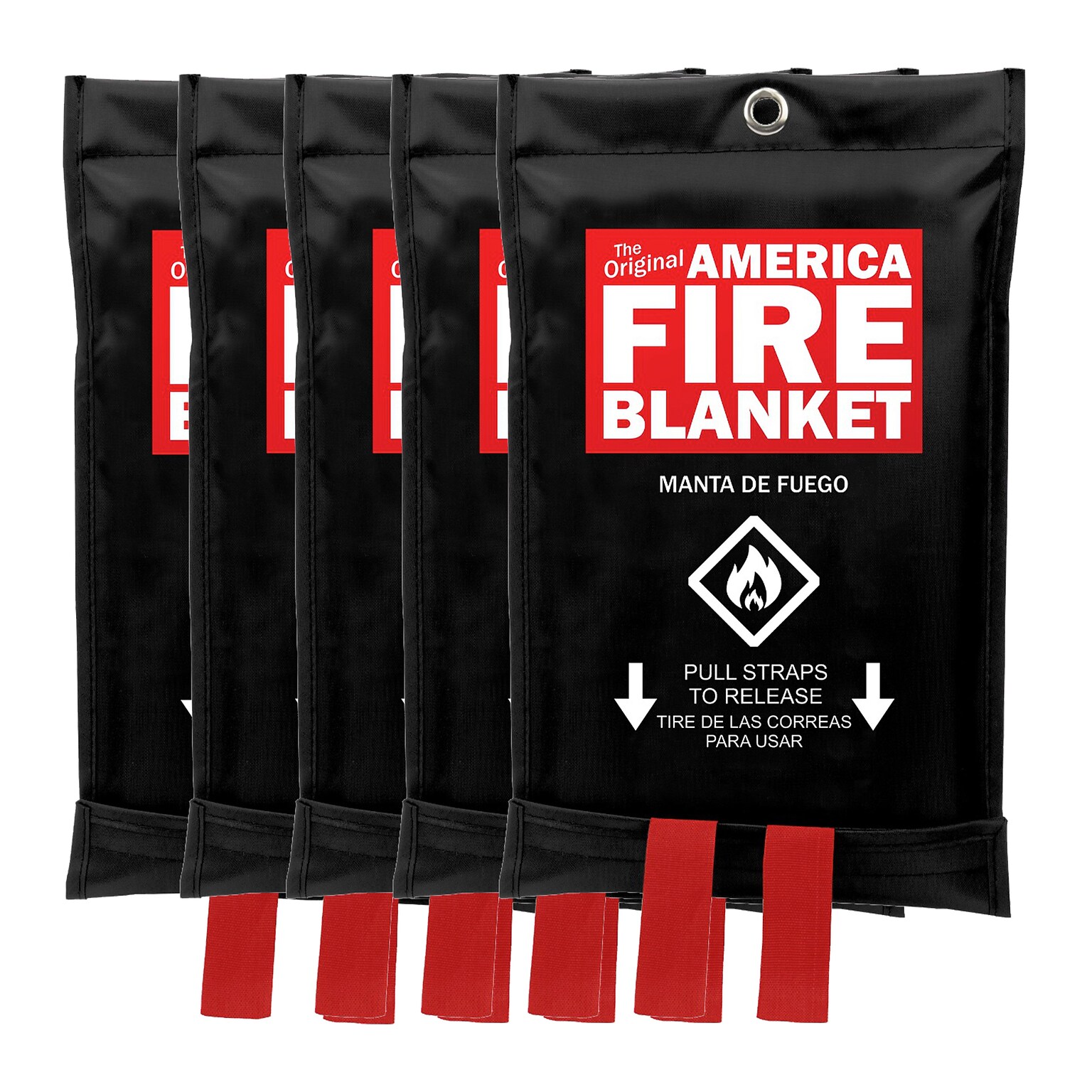 America Class AB Fire Blanket, 5/Pack (AFB5)