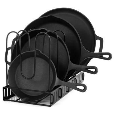 MegaChef Cast Iron Cookware Set, Black, 12 Pieces/Set (935117380M)