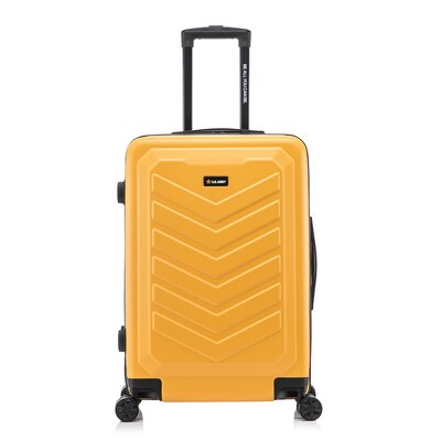 US Army FOX 25.79" Hardside Suitcase, 4-Wheeled Spinner, TSA Checkpoint Friendly, MUSTARD (USLFOX00M-MUS)