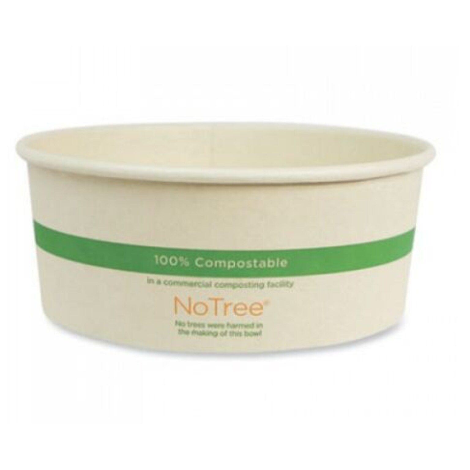 World Centric No Tree Sugarcane Bowl, 24 oz., Natural, 300/Carton (WORBONT24W)