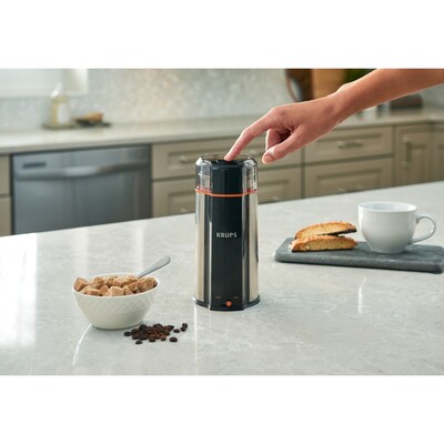Krups Ultimate Silent Blade Coffee Grinder, Black (GX336D50)