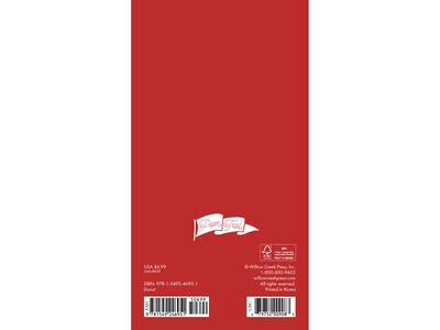2025-2026 Willow Creek Donut 3.5 x 6.5 Monthly Planner, Paper Cover, Multicolor (46951)