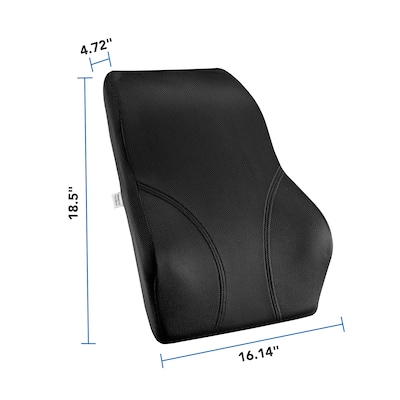 Mount-It! Ergo Collection Memory Foam Full-Back Cushion, Black (MI-1106)