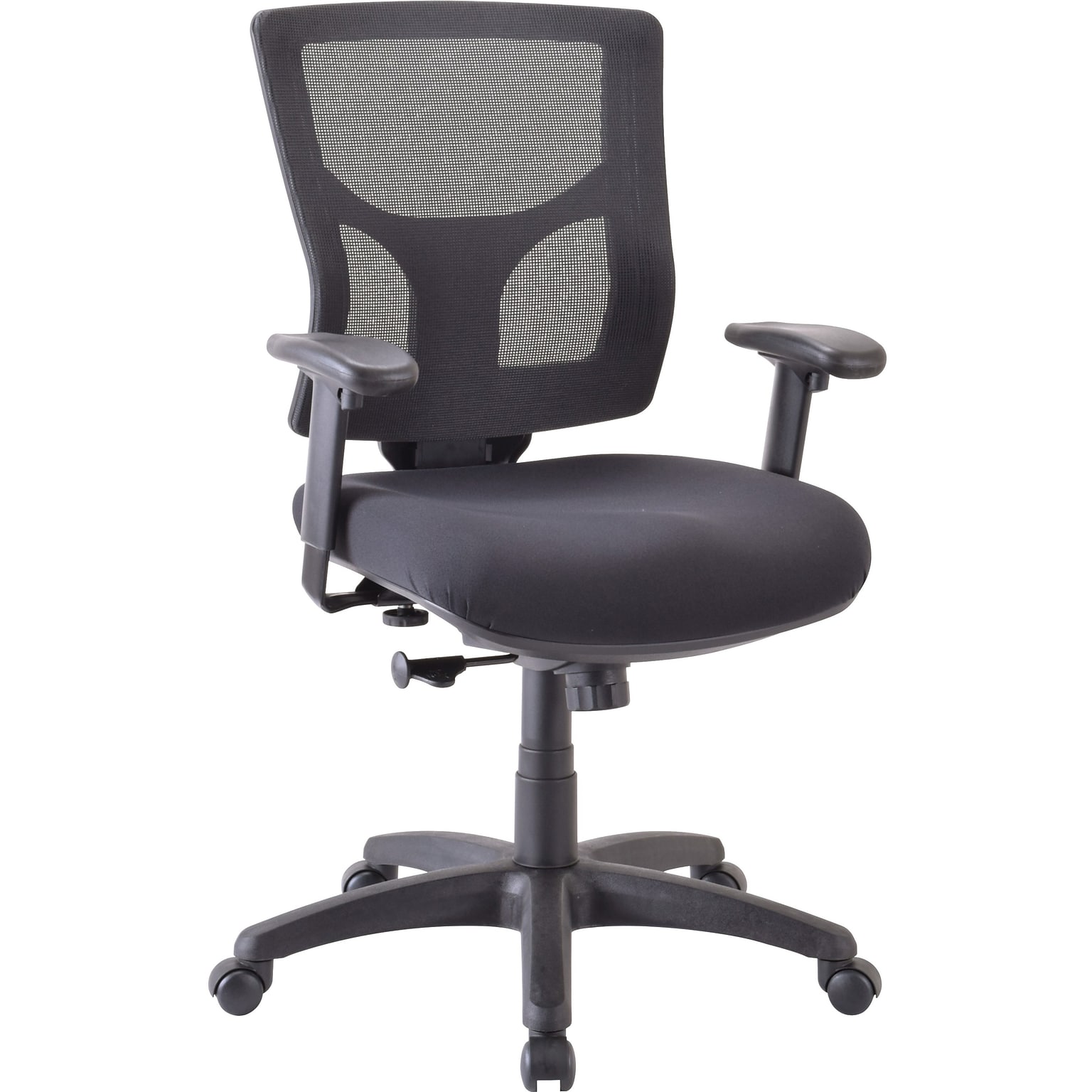 Lorell Conjure Executive Mid-Back Swivel/Tilt Task Chair, Black (LLR62008)