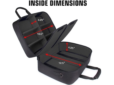 USA Gear S Series S23 Console Travel Bag for PlayStation 5, Black/Black (GRSLS23110BKWS)