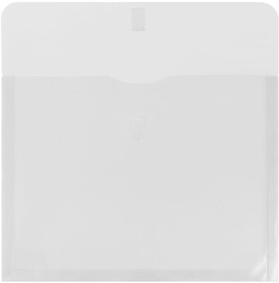 JAM Paper Premium Plastic Document File, Letter, Clear, 3/Pack (218V1CLX3)