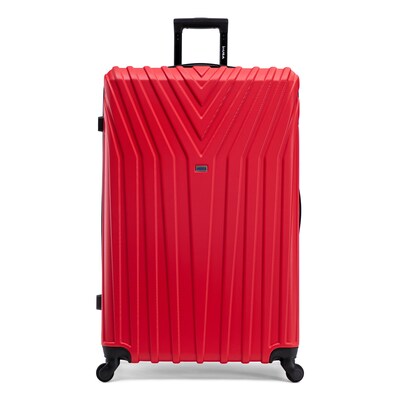 InUSA Vasty 33.86" Hardside Suitcase, 4-Wheeled Spinner, TSA Checkpoint Friendly, Grey (IUVAS00XL-GRE)