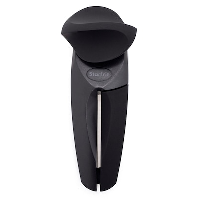 Starfrit MightiCan Heavy-Duty Non-Slip Knob Can Opener, Black (092305-012-BLCK)
