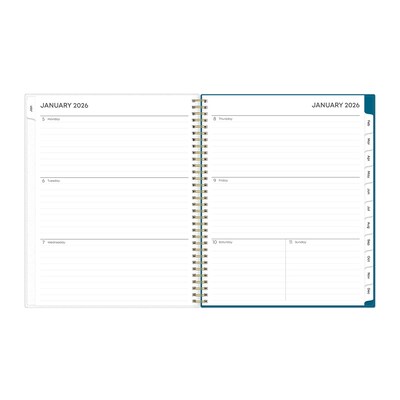 2026 Blue Sky Bakah 8.5" x 11"  Weekly & Monthly Planner, Plastic Cover, Multicolored (137261-26)