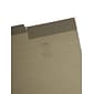 Smead FasTab Recycled Hanging File Folder, 3-Tab Tab, Legal Size, Standard Green, 20/Box (64137)