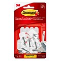 Command Small Wire Hooks Value Pack, White, 9-Command Hooks, 6 Pairs, 12 Command Strips (17067-9ES)