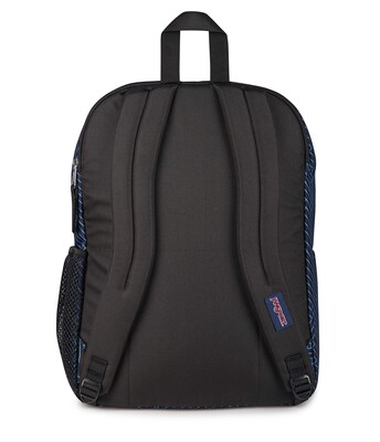 JanSport Big Student Laptop Compatible Backpack, Large, Blue Stripes (JS0A47JKA0E)