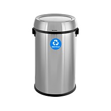 Alpine Single-Stream Indoor Recycling Station, 17 Gallon, Stainless Steel (ALP470-65L-1-R)