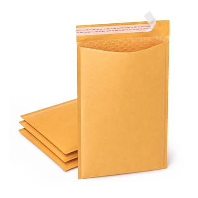 Quill Brand® 6.75 x 9 Self-Seal Bubble Mailer, #0, 25/Carton (ST56645B)