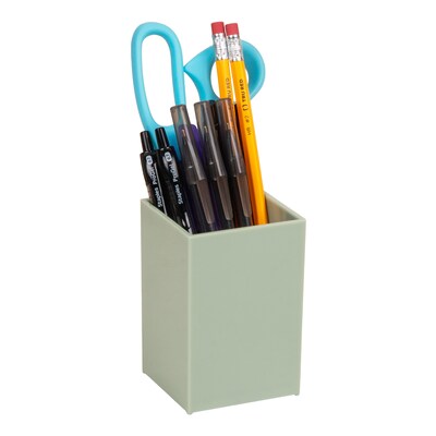 Staples Plastic Pen Cup, Sage Green (ST63862)
