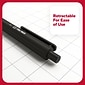 TRU RED™ Retractable Quick Dry Gel Pens, Fine Point, 0.5mm, Black, 5/Pack (TR54486)