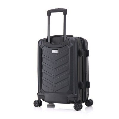 US Army FOX PRO 20" Hardside Carry-On Suitcase, 4-Wheeled Spinner, TSA Checkpoint Friendly, Black (USLFPRO00S-BLK)